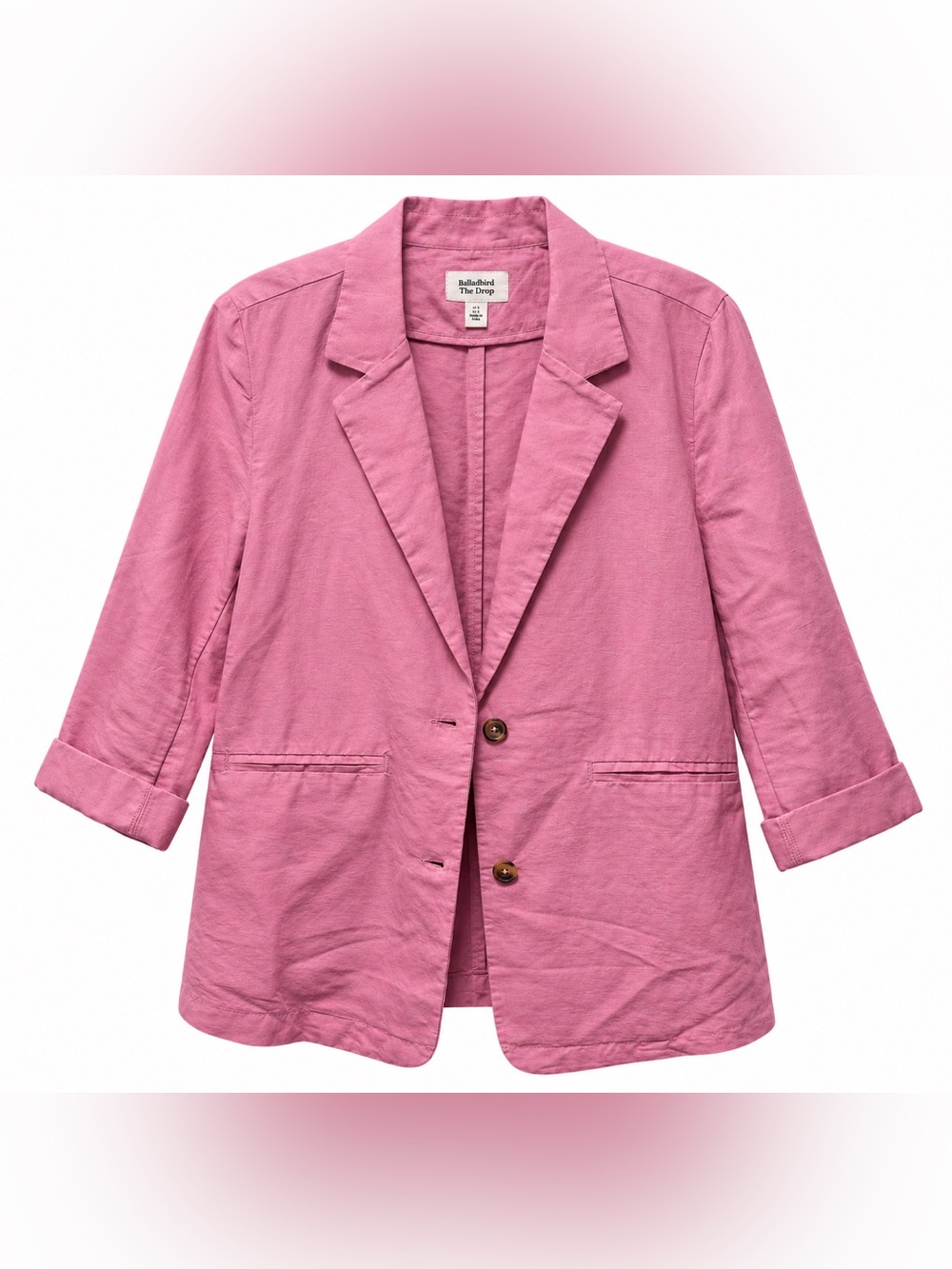 The Drop x Paola Alberdi Pink Blazer & Paperbag Shorts Set
